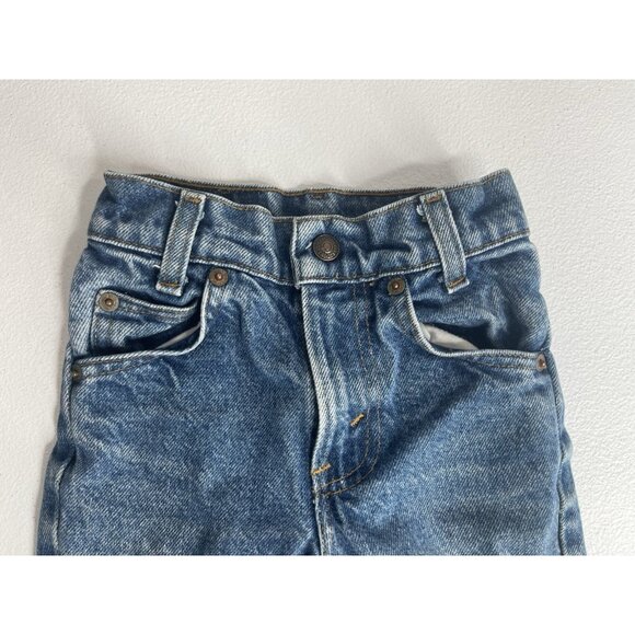 Vtg Little Levi’s Jeans Kids Size 4 Slim Straight Orange Tab Y2K 219 0216 - Picture 3 of 8